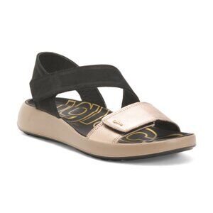 IGI&CO Made In Italy Nubuck Leather Flatform Sandals
